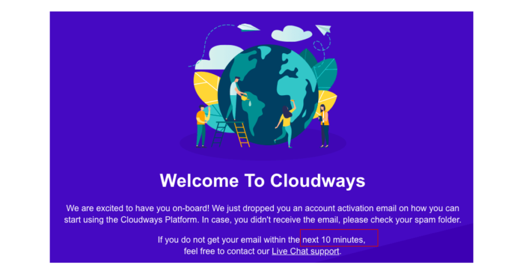 架設Wordpress - Cloudways 主機等待驗證